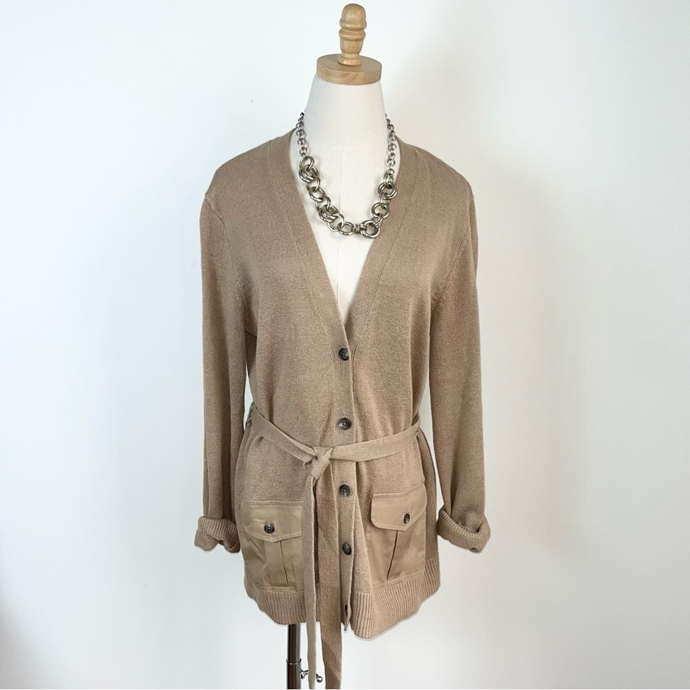 Ralph Lauren Belted Button Down Cardigan - Size XL